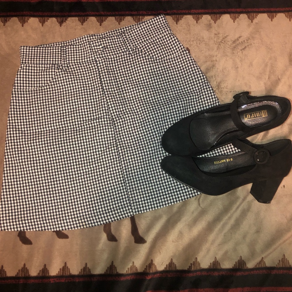 John Galt Gingham Skirt